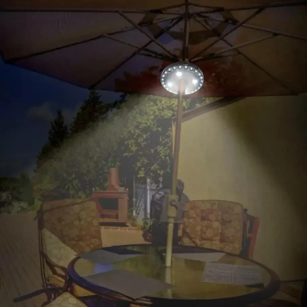 2PC Patio Umbrella Light 3Brightness Modes Cordless 28 LED Lights-4 x AA Battery